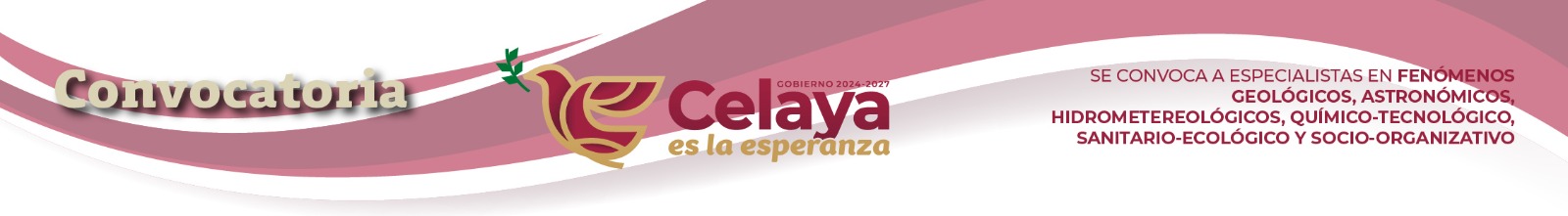 CONVOCATORIA: SE CONVOCA A ESPECIALISTAS EN FENÓMENOS GEOLÓGICOS, ASTRONÓMICOS, HIDROMETEREOLÓGICOS, QUÍMICO-TECNOLÓGICO, SANITARIO-ECOLÓGICO Y SOCIO-ORGANIZATIVO